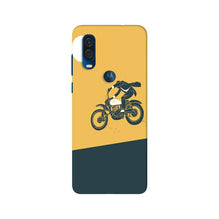 Bike Lovers Mobile Back Case for Moto One Vision (Design - 256)