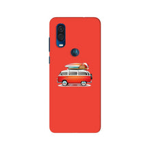 Travel Bus Mobile Back Case for Moto One Vision (Design - 258)