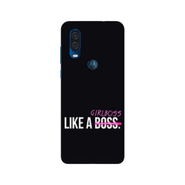 Like a Girl Boss Case for Moto One Vision (Design No. 265)