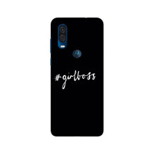 #GirlBoss Mobile Back Case for Moto One Vision (Design - 266)