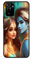 Lord Radha Krishna Metal Mobile Case for Redmi Note 10   (Design No -01)