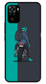 Bike Lover Metal Mobile Case for Redmi Note 10   (Design No -05)