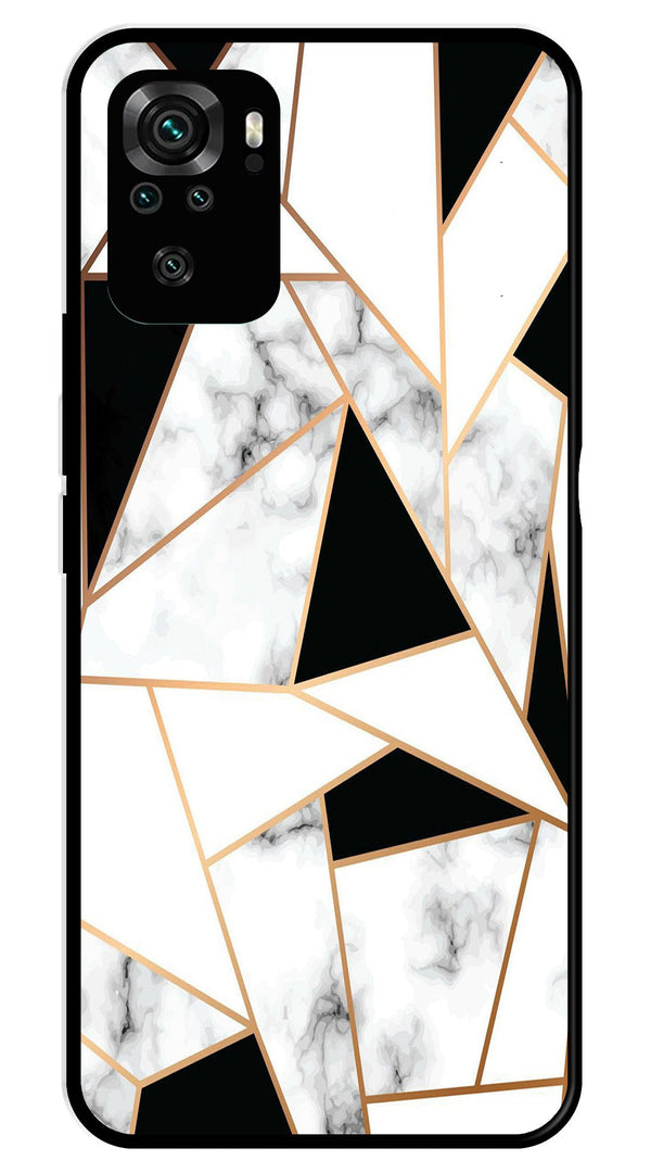 Marble Design2 Metal Mobile Case for Redmi Note 10   (Design No -08)