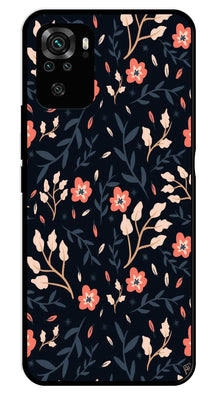 Floral Pattern Metal Mobile Case for Redmi Note 10