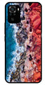 Sea Shore Metal Mobile Case for Redmi Note 10   (Design No -18)