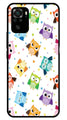 Owls Pattern Metal Mobile Case for Redmi Note 10   (Design No -20)