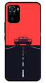 Car Lover Metal Mobile Case for Redmi Note 10   (Design No -21)