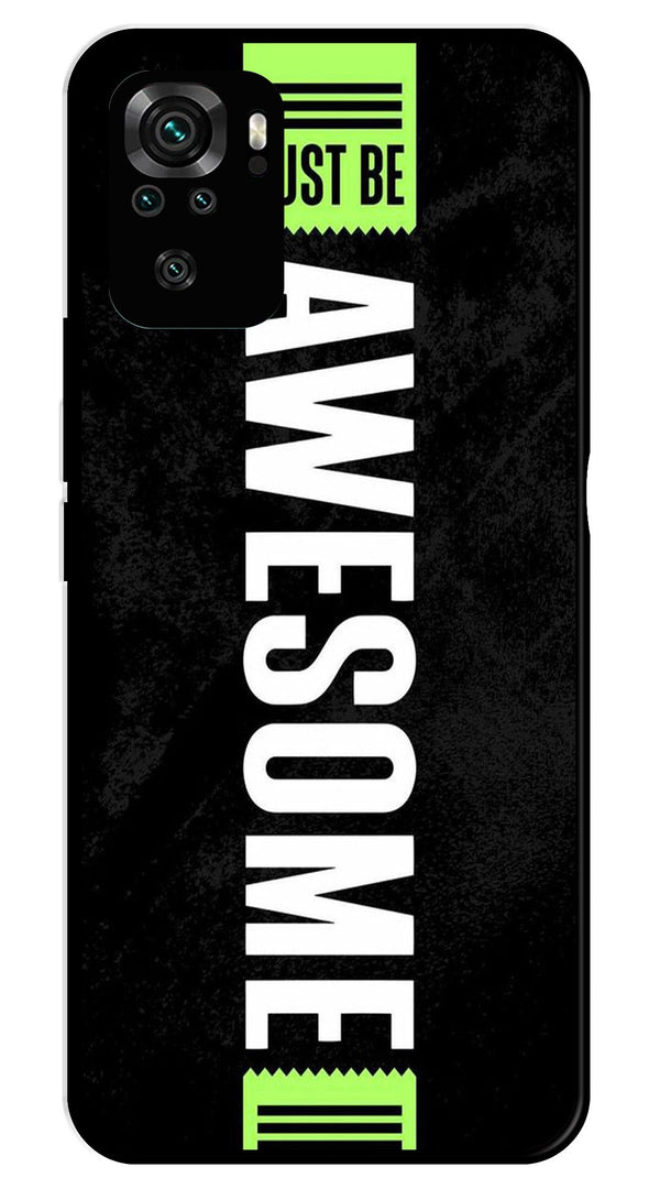 Awesome Metal Mobile Case for Redmi Note 10   (Design No -33)