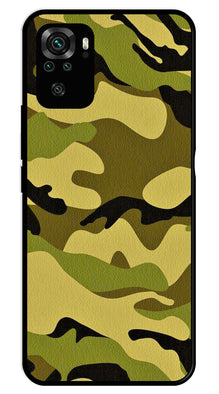 Army Pattern Metal Mobile Case for Redmi Note 10