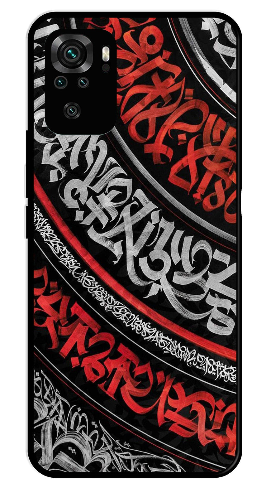 Qalander Art Metal Mobile Case for Redmi Note 10   (Design No -49)