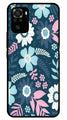 Flower Leaves Design Metal Mobile Case for Redmi Note 10   (Design No -50)