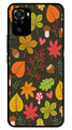 Leaves Design Metal Mobile Case for Redmi Note 10   (Design No -51)