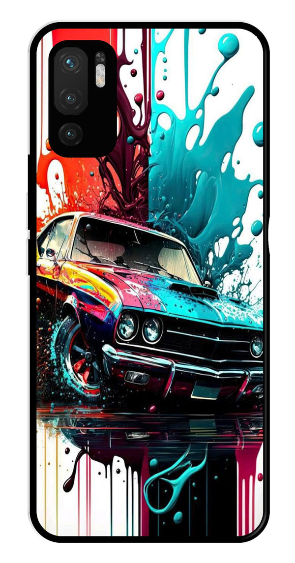 Vintage Car Metal Mobile Case for Redmi Note 10 5G   (Design No -29)