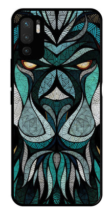 Lion Pattern Metal Mobile Case for Redmi Note 10 5G