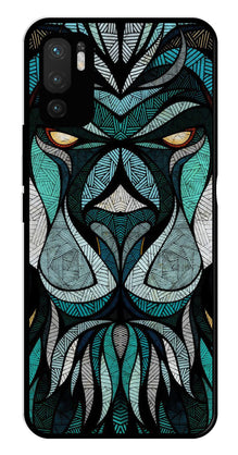 Lion Pattern Metal Mobile Case for Redmi Note 10 5G