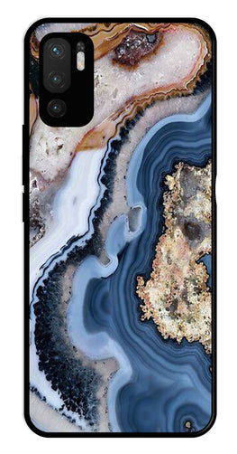Marble Design Metal Mobile Case for Redmi Note 10 5G   (Design No -53)