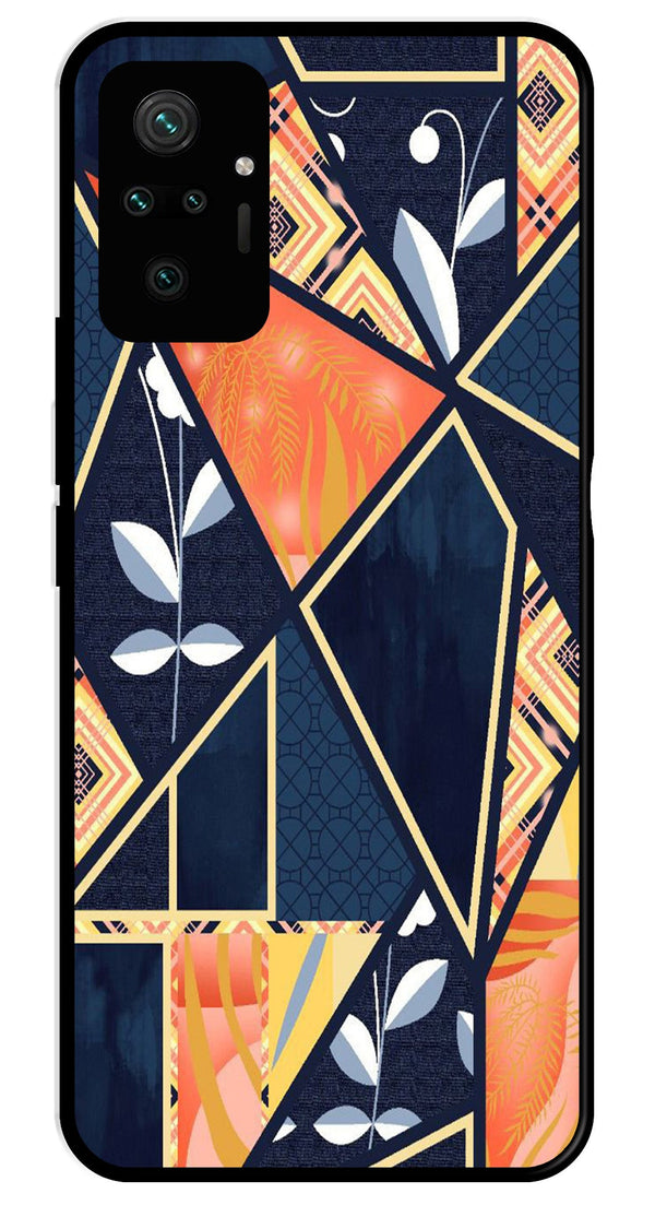 Marble Design Metal Mobile Case for Redmi Note 10 Pro   (Design No -07)
