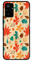 Leafs Design Metal Mobile Case for Redmi Note 10 Pro   (Design No -14)