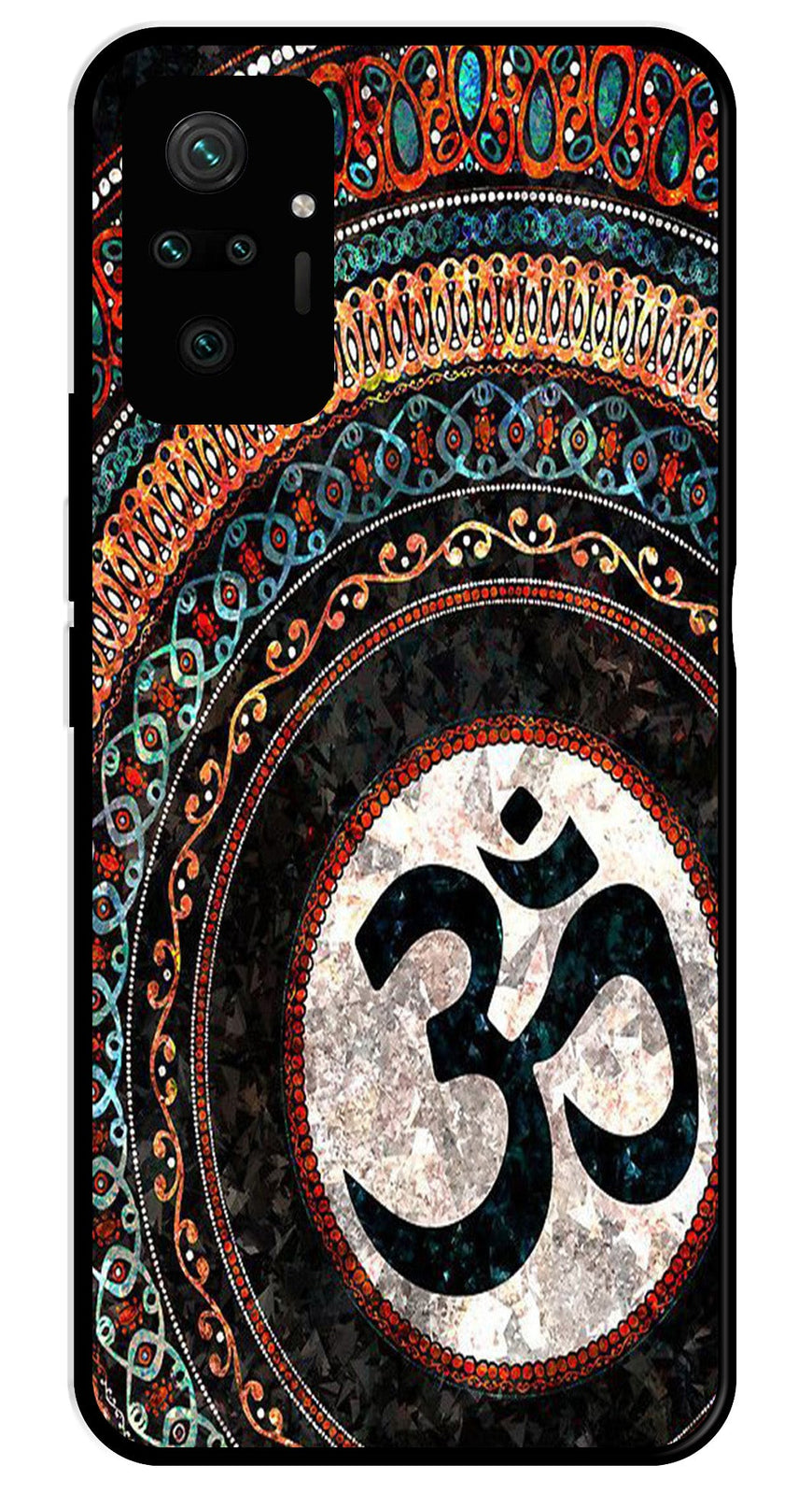 Oum Design Metal Mobile Case for Redmi Note 10 Pro   (Design No -15)