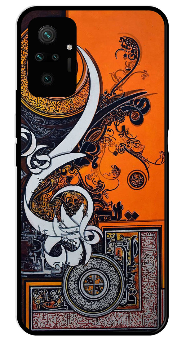 Qalander Art Metal Mobile Case for Redmi Note 10 Pro   (Design No -16)