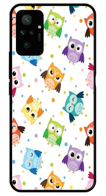 Owls Pattern Metal Mobile Case for Redmi Note 10 Pro