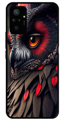 Owl Design Metal Mobile Case for Redmi Note 10 Pro