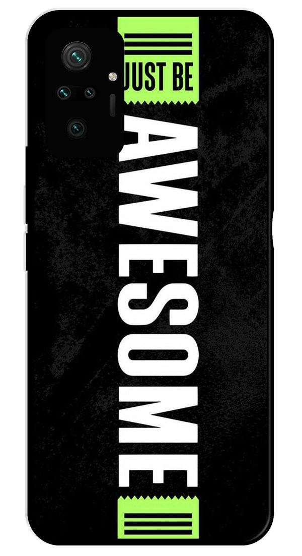 Awesome Metal Mobile Case for Redmi Note 10 Pro   (Design No -33)