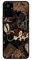 Coffee Pattern Metal Mobile Case for Redmi Note 10 Pro   (Design No -37)