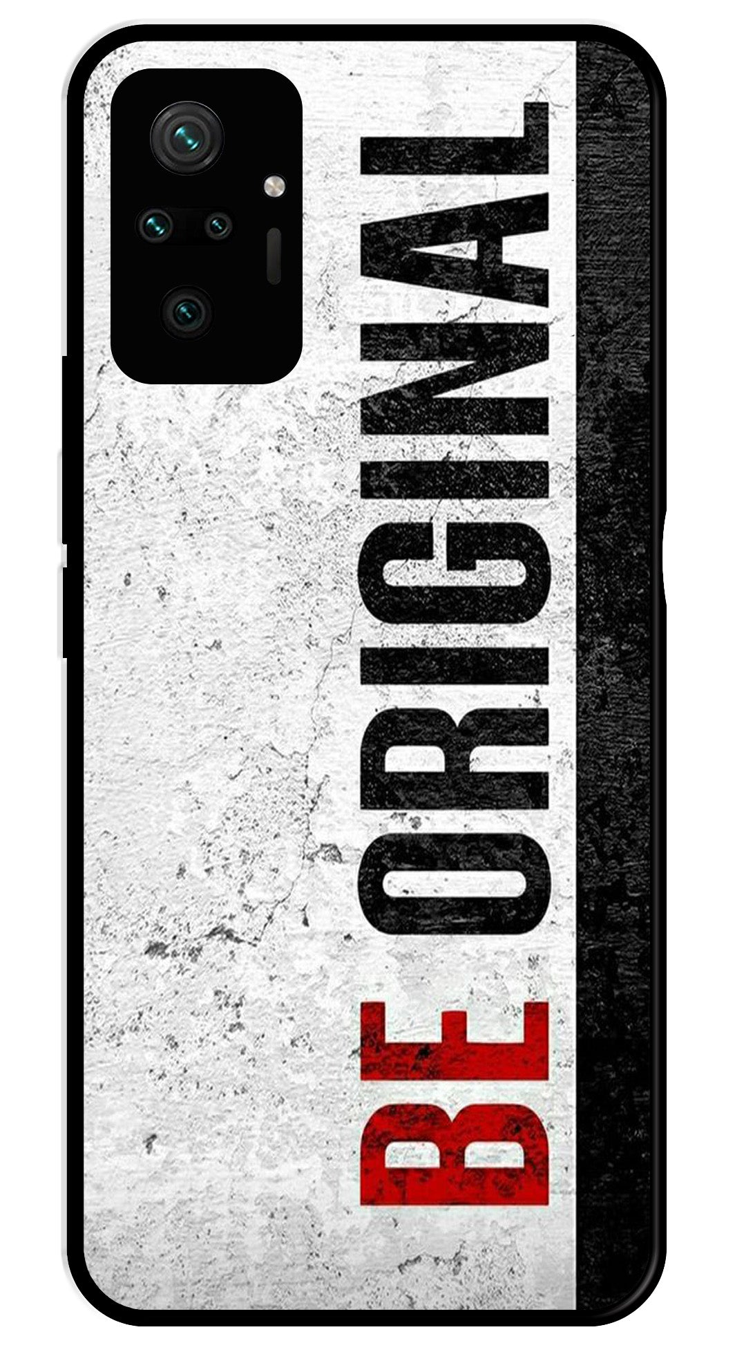 Be Original Metal Mobile Case for Redmi Note 10 Pro   (Design No -38)