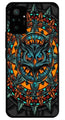 Owl Pattern Metal Mobile Case for Redmi Note 10 Pro   (Design No -42)