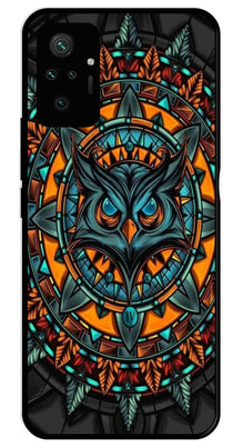 Owl Pattern Metal Mobile Case for Redmi Note 10 Pro