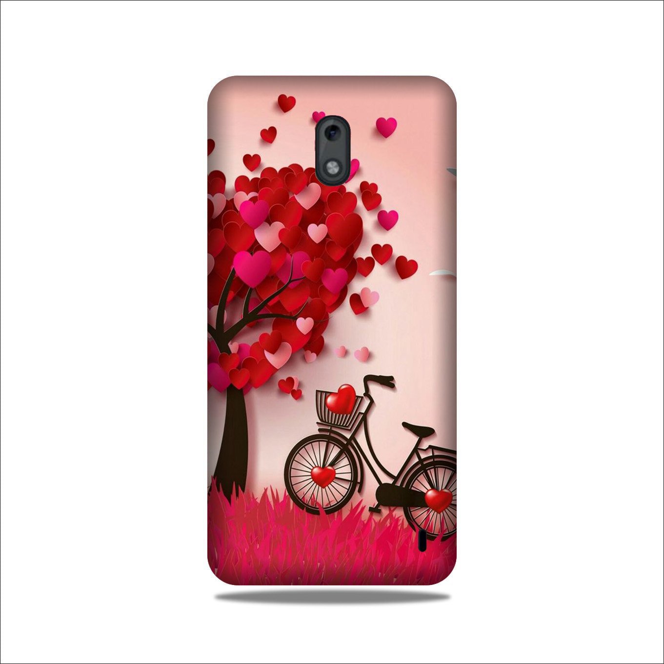 Red Heart Cycle Case for Nokia 2.2 (Design No. 222)