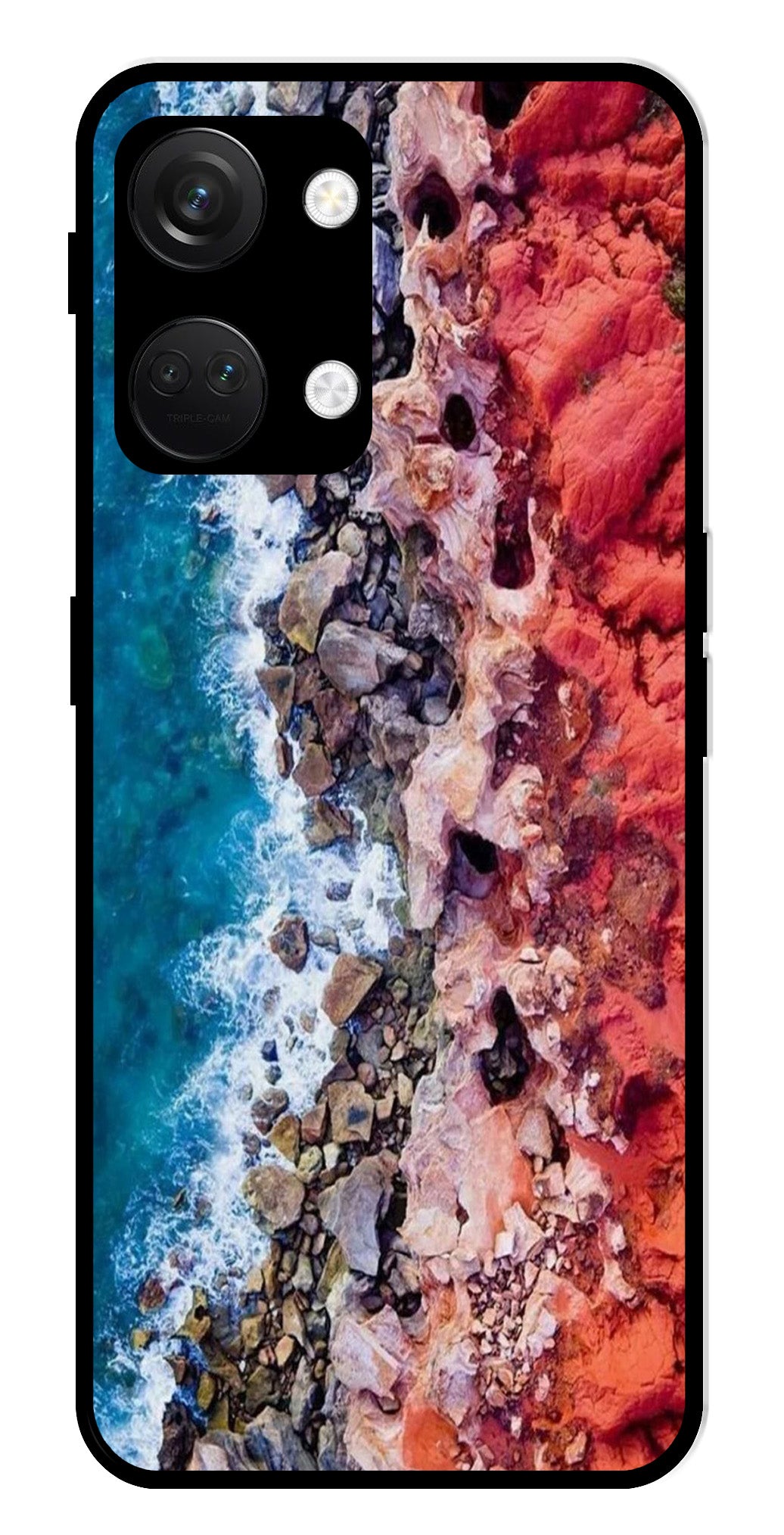 Sea Shore Metal Mobile Case for OnePlus Nord 3 5G