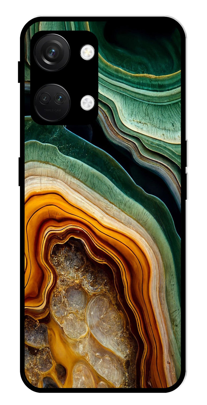 Marble Design Metal Mobile Case for OnePlus Nord 3 5G