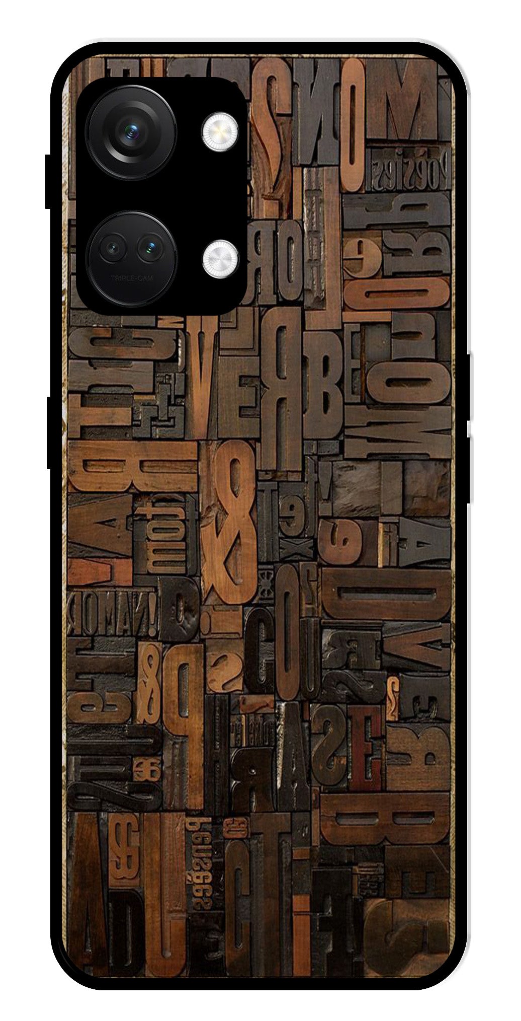 Alphabets Metal Mobile Case for OnePlus Nord 3 5G