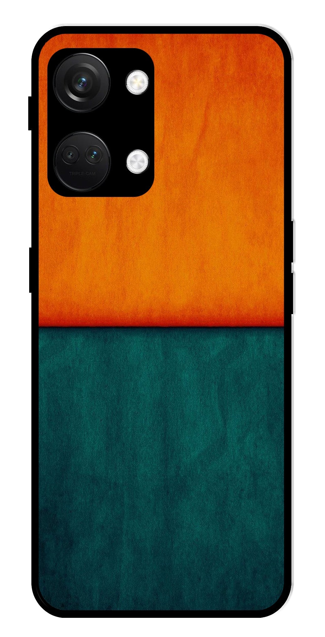 Orange Green Pattern Metal Mobile Case for OnePlus Nord 3 5G