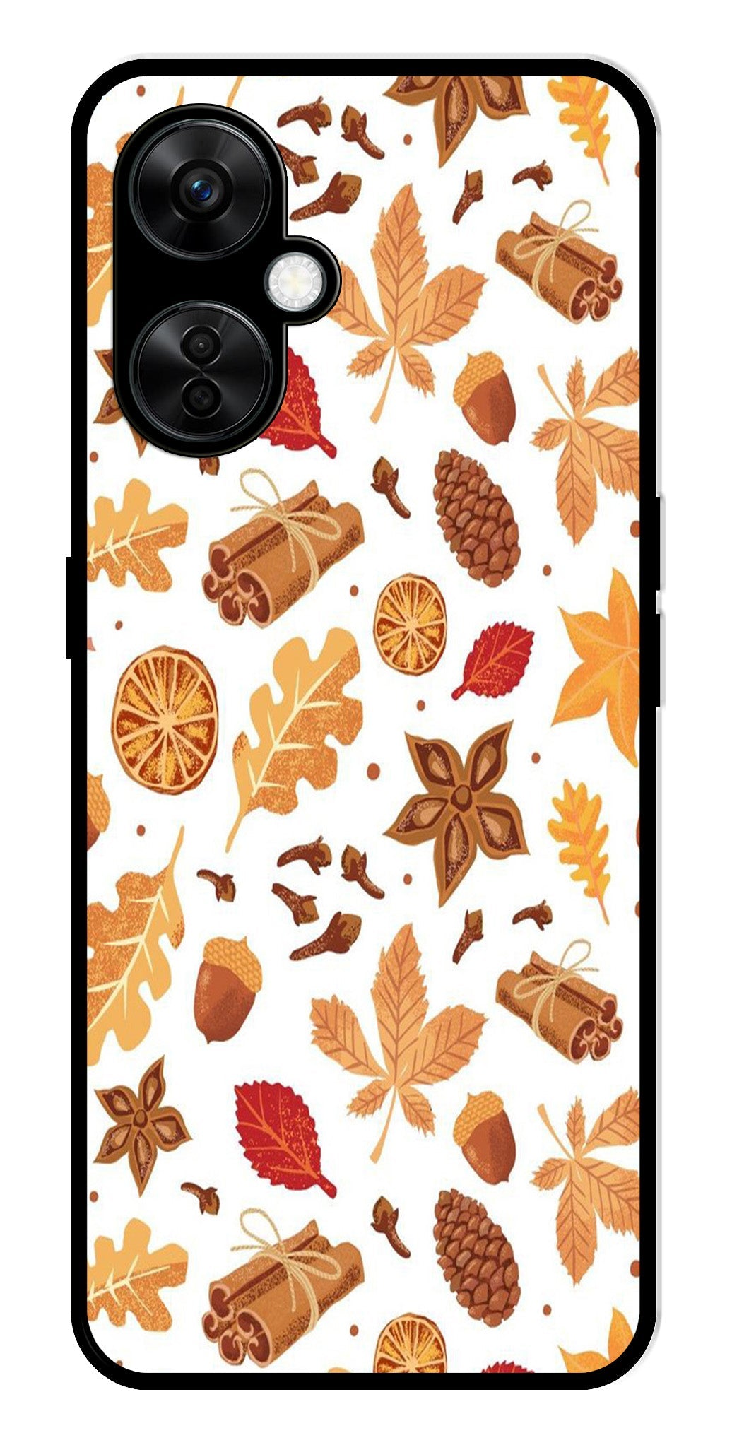 Autumn Leaf Metal Mobile Case for OnePlus Nord CE 3 Lite 5G