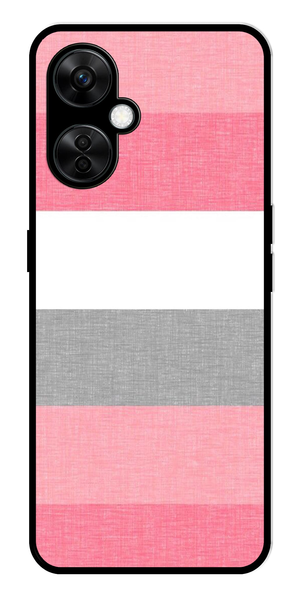 Pink Pattern Metal Mobile Case for OnePlus Nord CE 3 Lite 5G