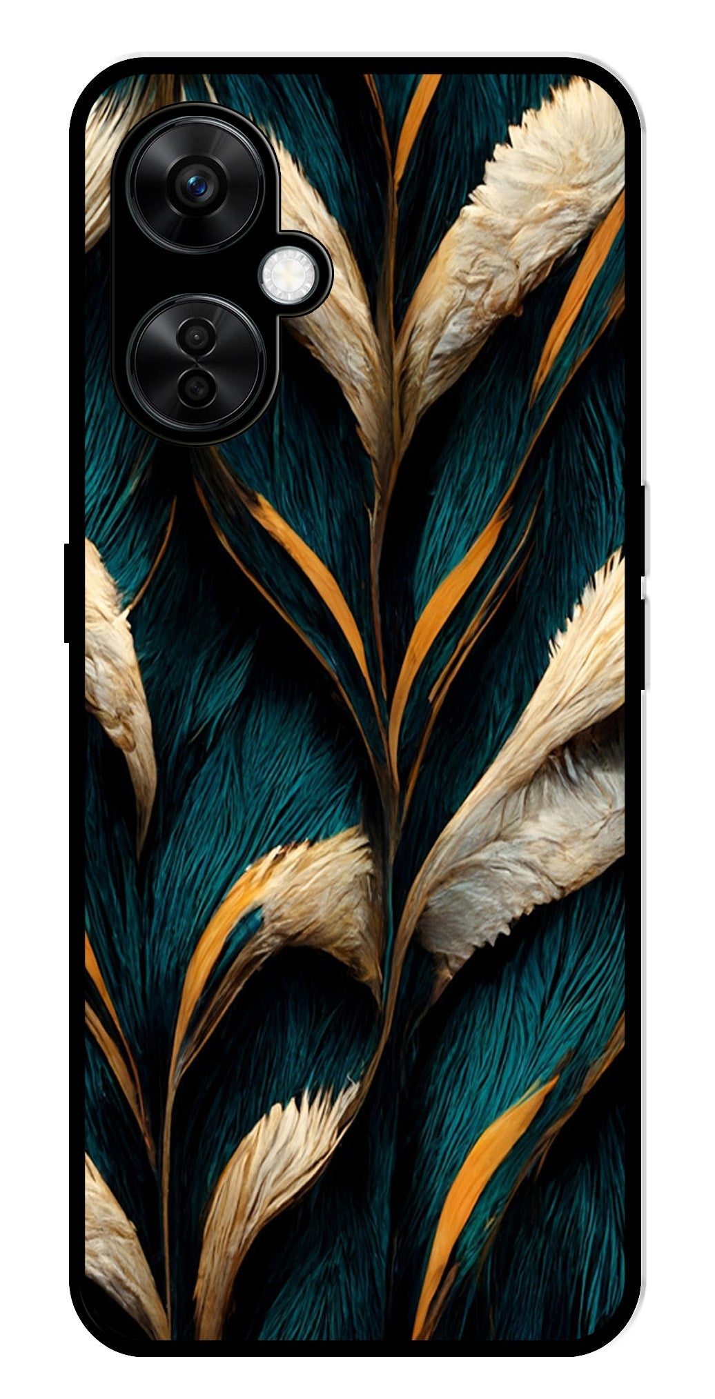 Feathers Metal Mobile Case for OnePlus Nord CE 3 Lite 5G
