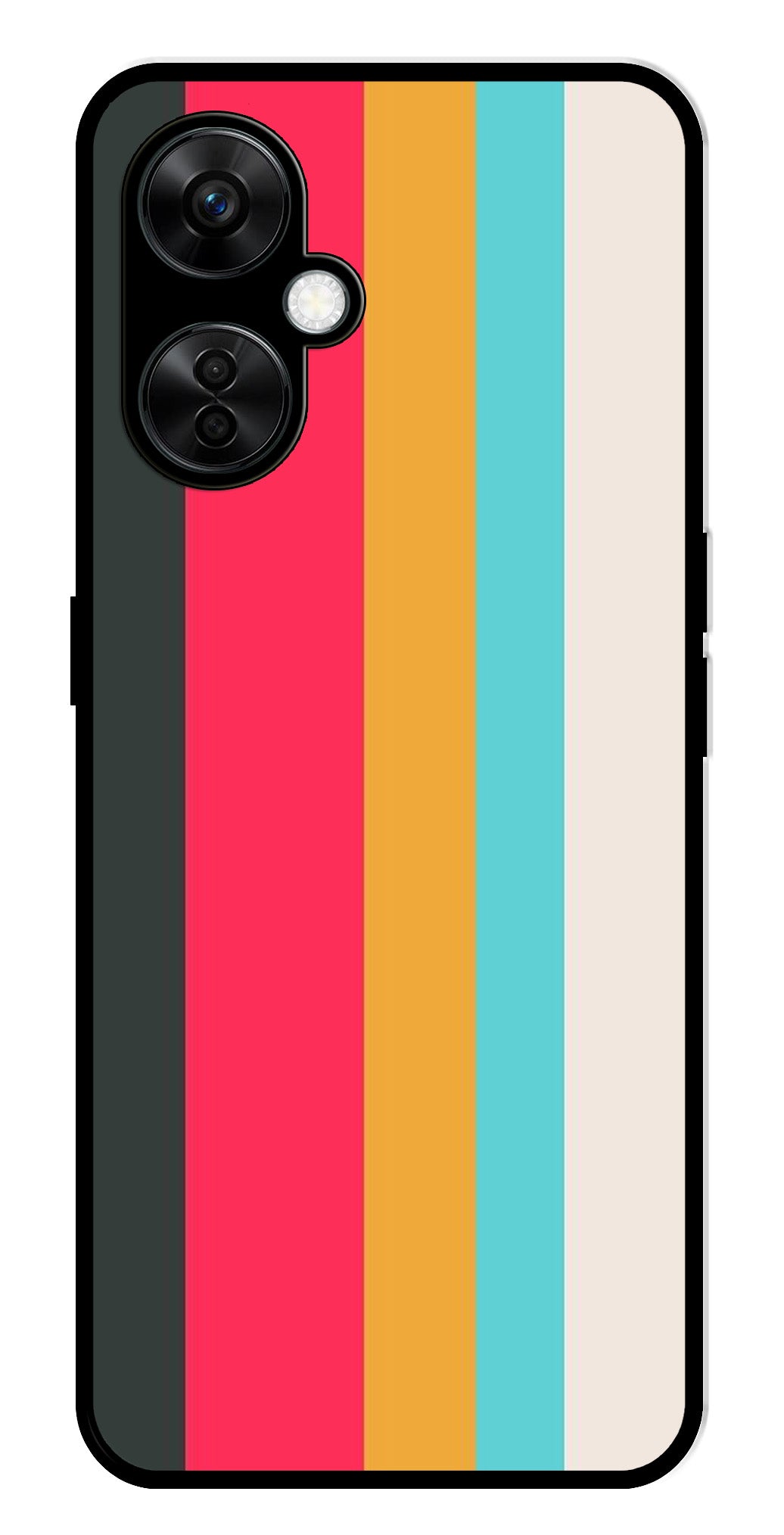 Muted Rainbow Metal Mobile Case for OnePlus Nord CE 3 Lite 5G