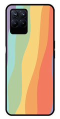 Muted Rainbow Metal Mobile Case for Realme Narzo 50   (Design No -02)