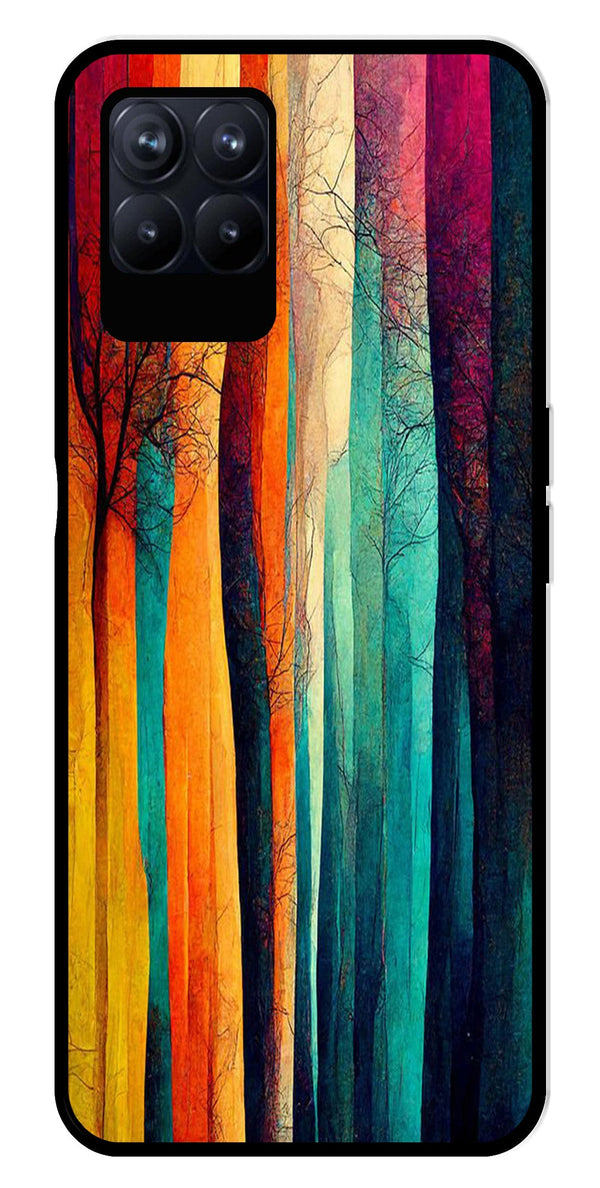 Modern Art Colorful Metal Mobile Case for Realme Narzo 50 50   (Design No -47)
