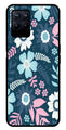 Flower Leaves Design Metal Mobile Case for Realme Narzo 50 50   (Design No -50)