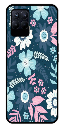 Flower Leaves Design Metal Mobile Case for Realme Narzo 50 50