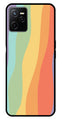 Muted Rainbow Metal Mobile Case for Realme Narzo 50A   (Design No -02)