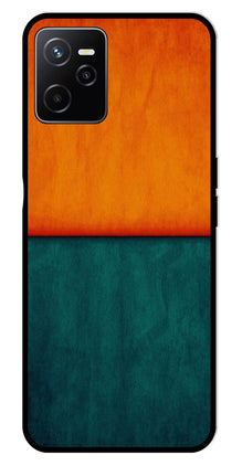 Orange Green Pattern Metal Mobile Case for Realme Narzo 50A