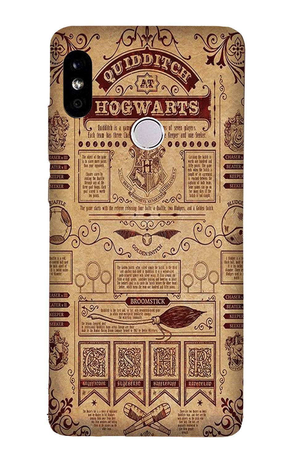 Hogwarts Mobile Back Case for Redmi Note 6 Pro  (Design - 304)