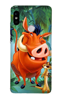 Timon and Pumbaa Mobile Back Case for Redmi Note 6 Pro  (Design - 305)
