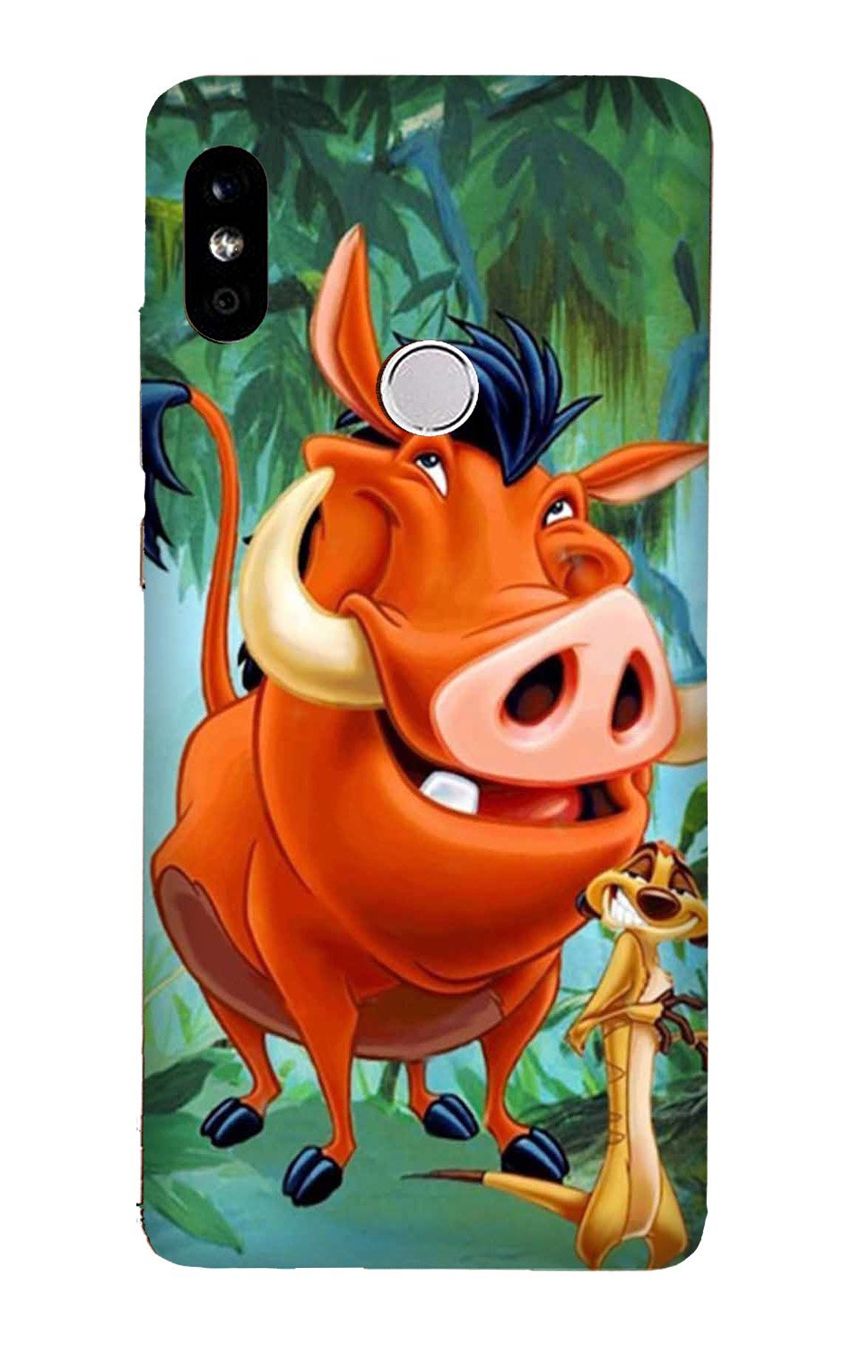 Timon and Pumbaa Mobile Back Case for Mi A2(Design - 305)