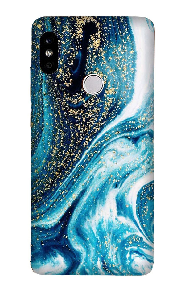Marble Texture Mobile Back Case for Redmi 6 Pro  (Design - 308)